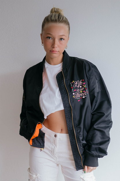 Life is So Sweet Mid-weight Bomber Jacket