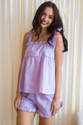 Bow Knot Pajamas - Lilac