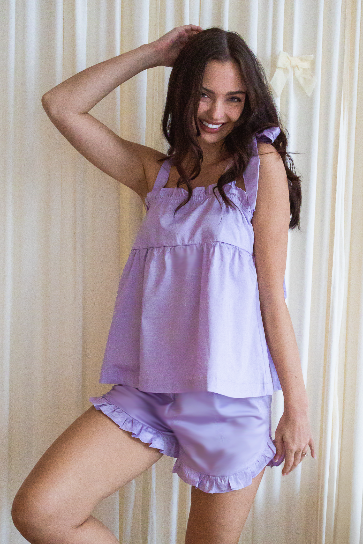 Bow Knot Pajamas - Lilac