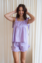 Bow Knot Pajamas - Lilac