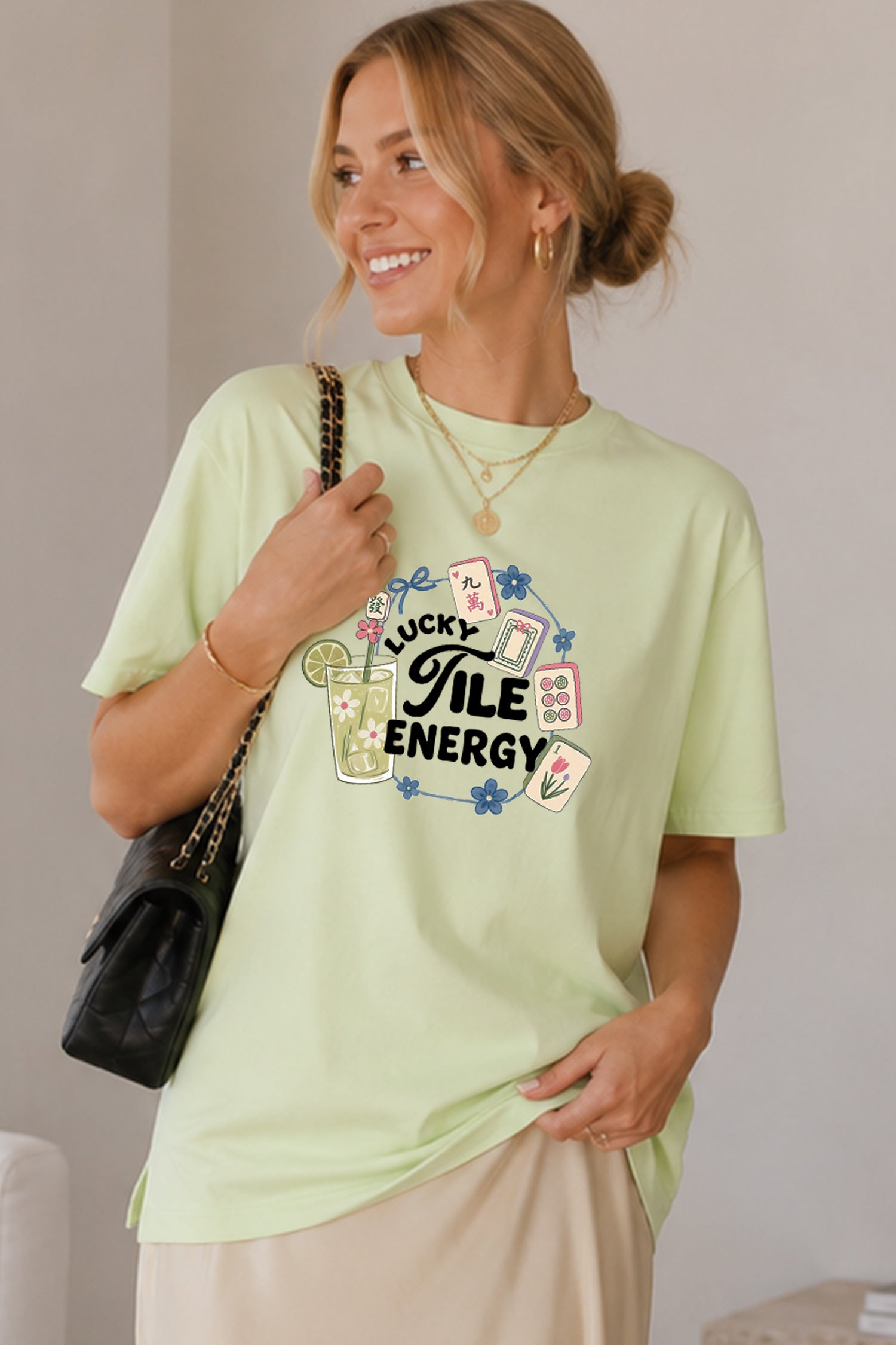 Lucky Tile Energy Mahjong Tee