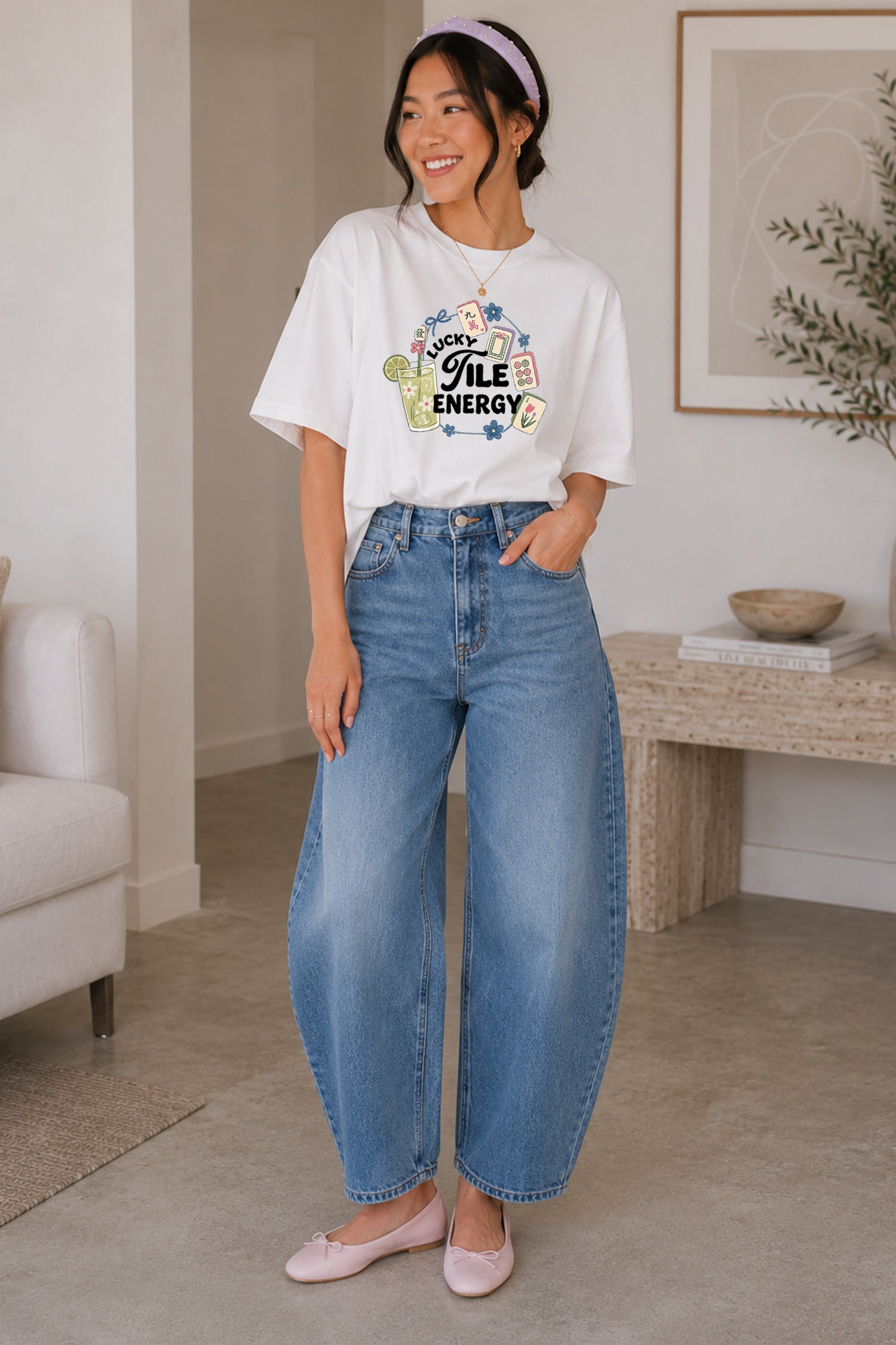 Lucky Tile Energy Mahjong Tee