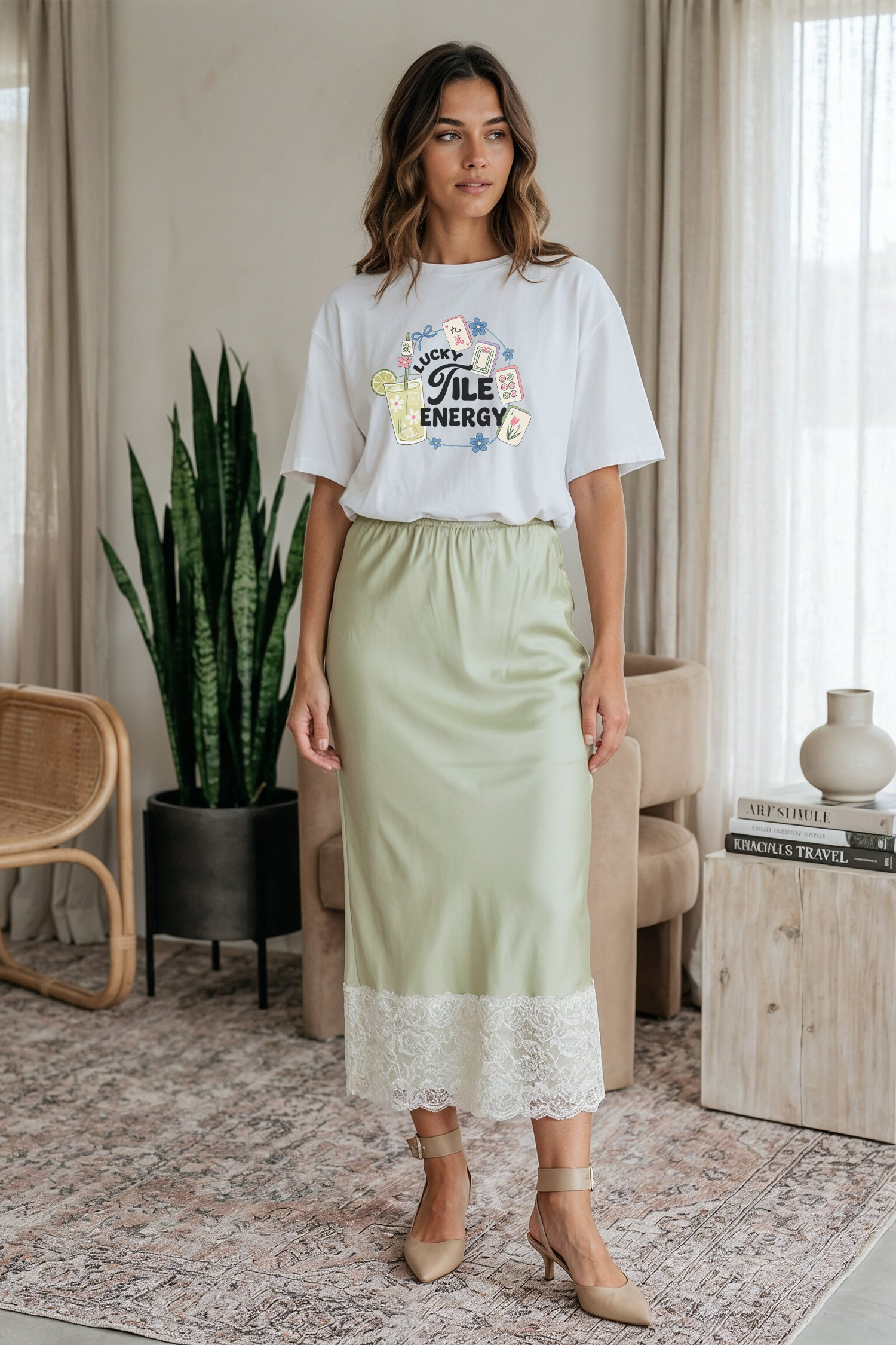 Lucky Tile Energy Mahjong Tee