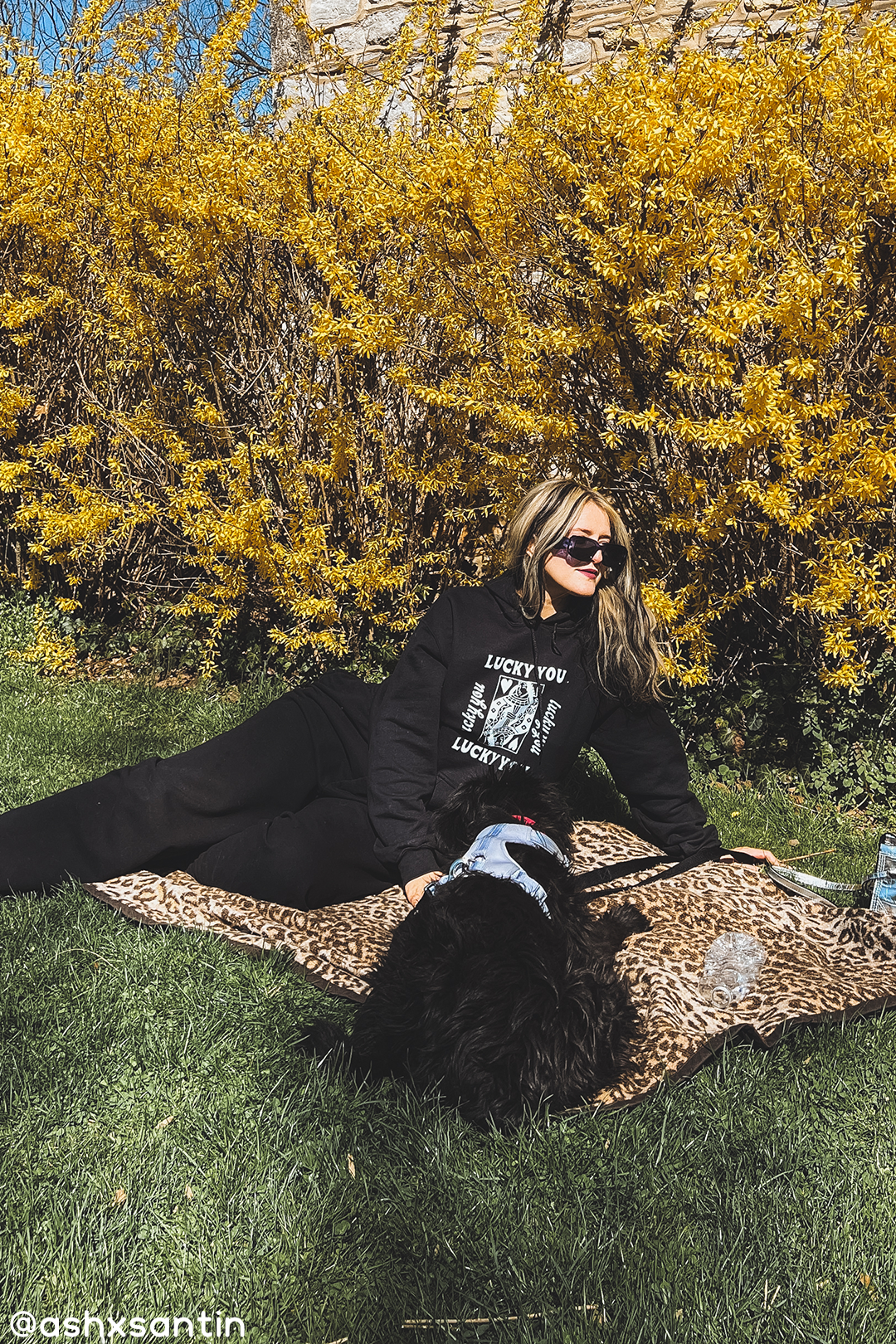 Lucky You hoodie - Black