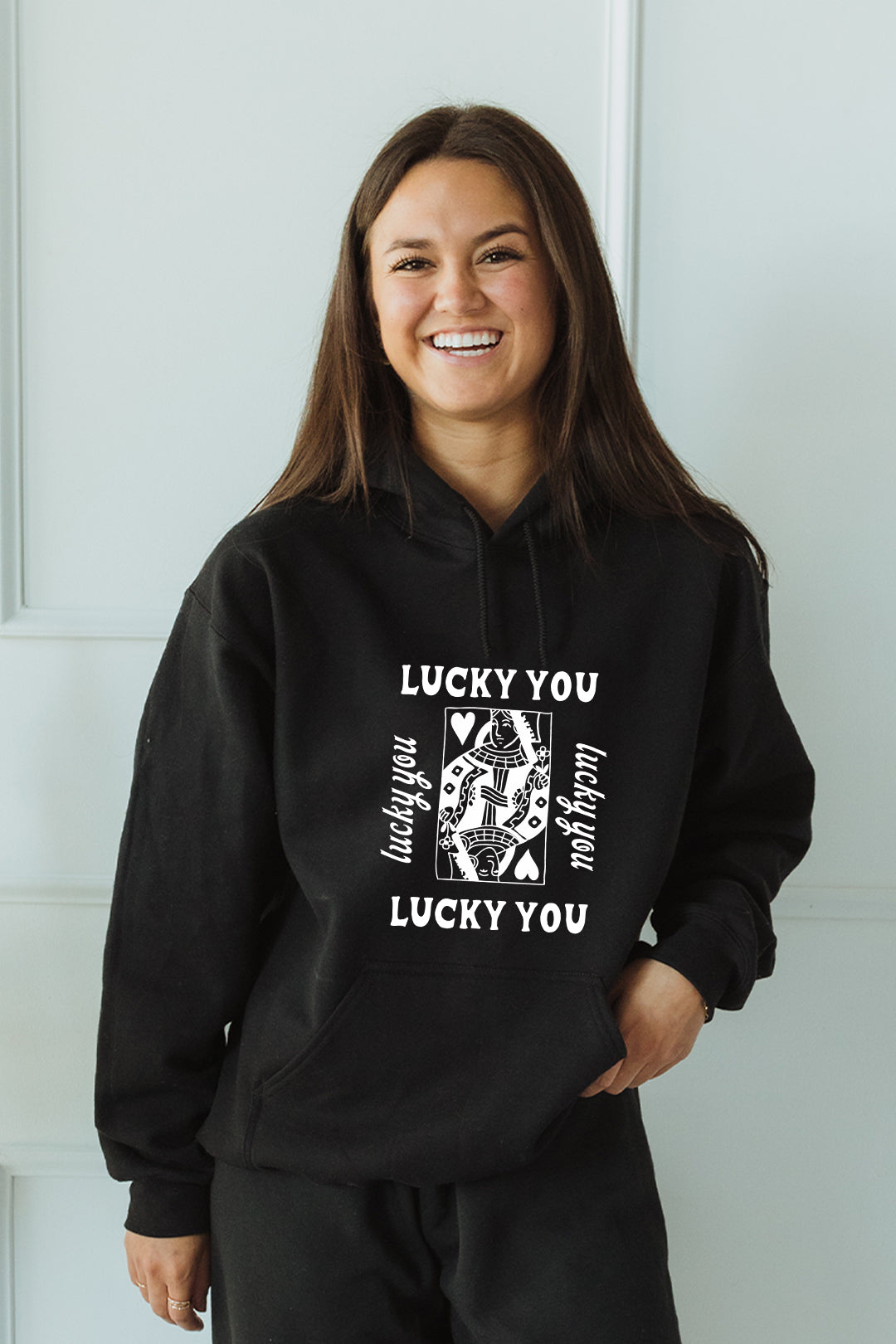 Lucky You hoodie - Black