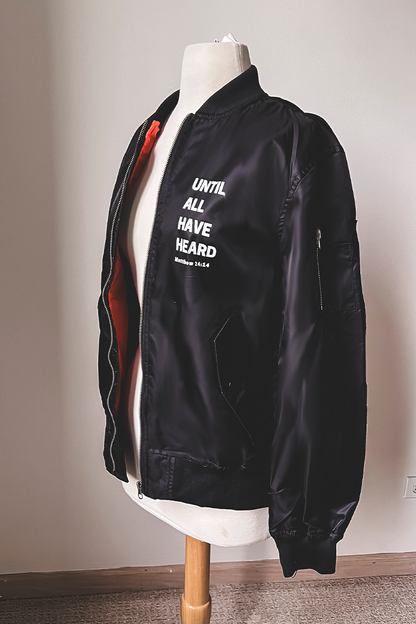 Custom Mid-weight Bomber Jacket - Front & Back Printing