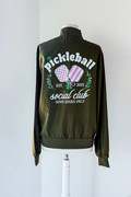 Pickleball Social Club Bomber Jacket - Green