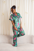Pink Banana Leaf Pants set