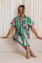 Pink Banana Leaf Pants set