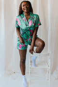 Pink Banana Leaf Pajamas