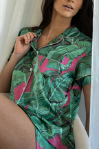 Pink Banana Leaf Pajamas