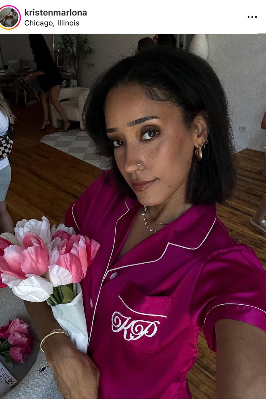 Pink Berry Satin Pajamas Shorts Set