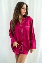 Pink Berry Long Sleeve Top and Shorts Set