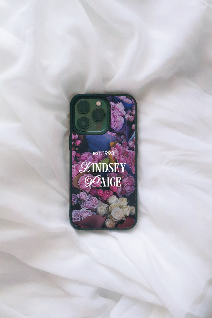 Custom Purple Flower Est. Year iPhone case