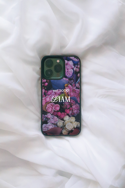 Custom Purple Flower Est. Year iPhone case