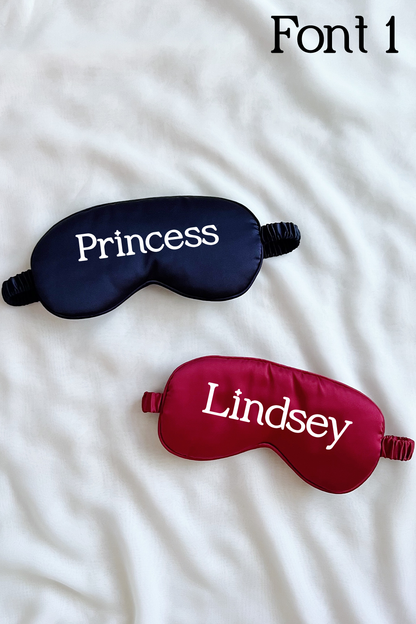 Custom sleep mask - Navy & Red