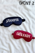 Custom sleep mask - Navy & Red