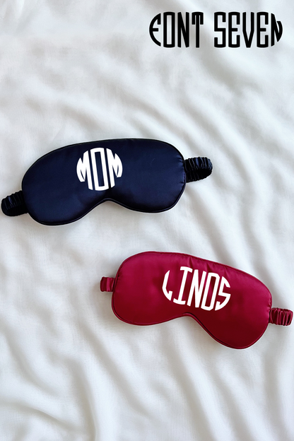 Custom sleep mask - Navy & Red