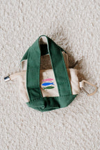 Green Mini Tote Keychain - Sardines Design