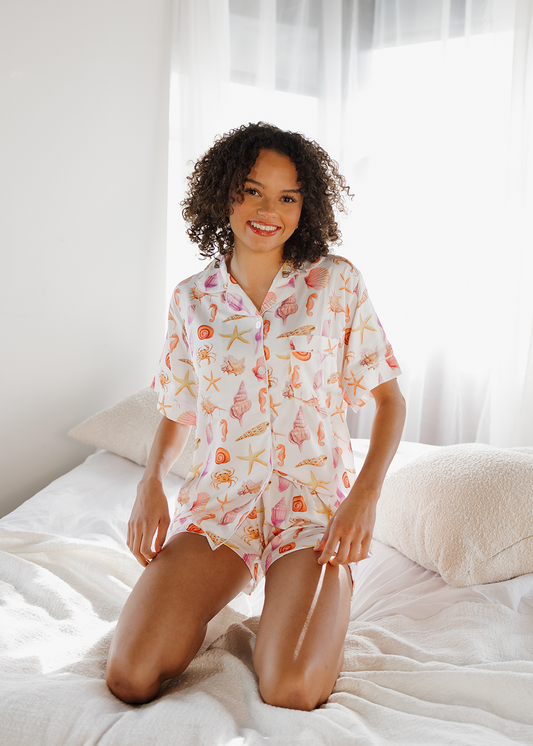 Sea Life Satin Pajamas