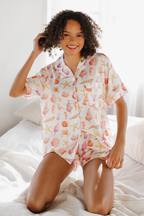 Sea Life Satin Pajamas