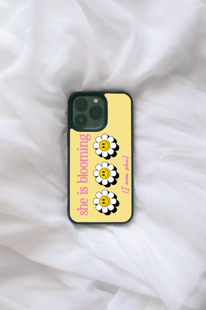 She Is Blooming iPhone case
