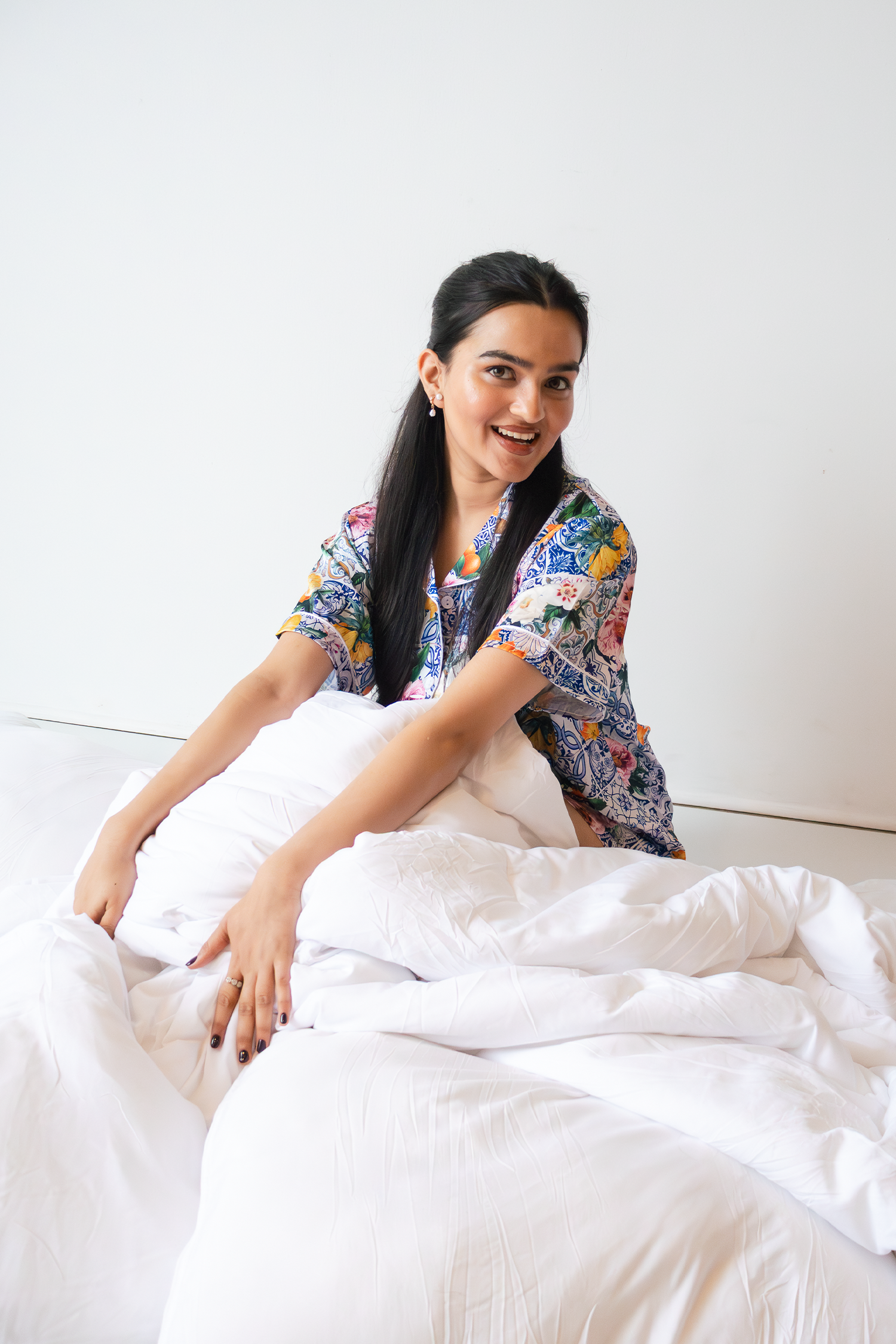 Sicilian Fruit Satin Pajamas