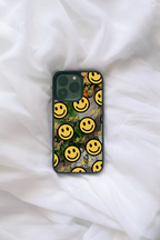 Custom Monogram Smiley iPhone Case