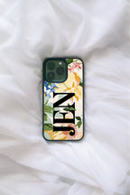 Vintage Floral Custom text iPhone case