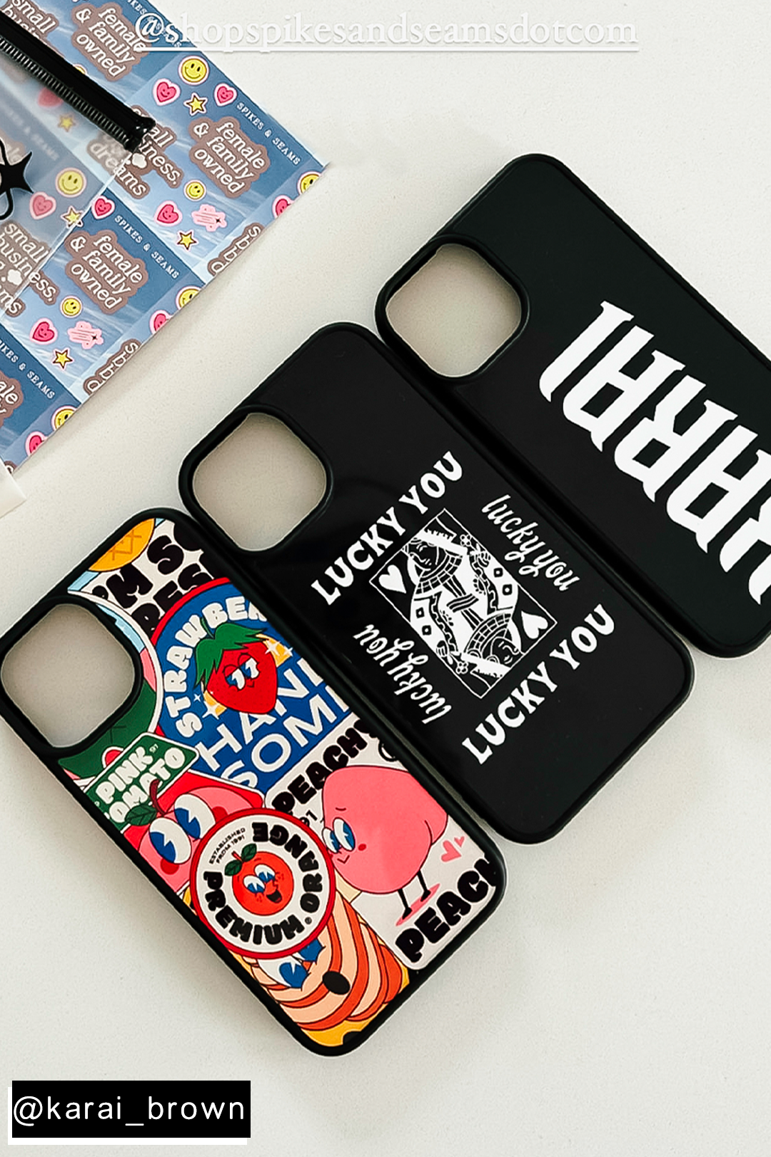 Gothic iPhone case - choose your text!