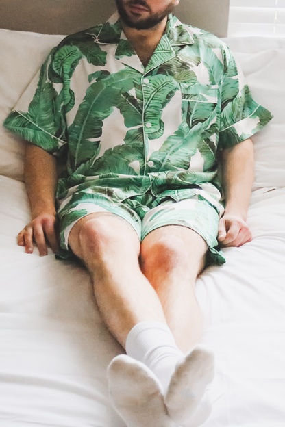 Men's Banana Leaf Shorts set