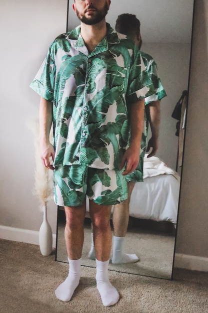 Men's Banana Leaf Shorts set