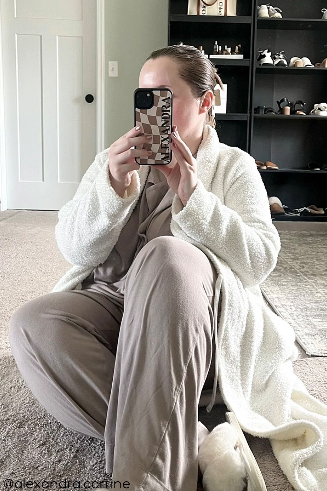 Custom Brown Checkered iPhone case