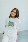 Feeling Lucky Smiley tee - White
