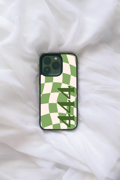 Custom Green Checkered iPhone case