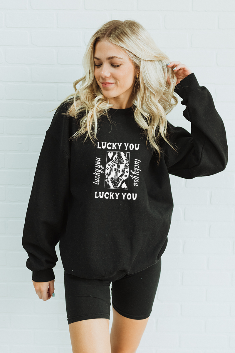 Lucky You crewneck - Black