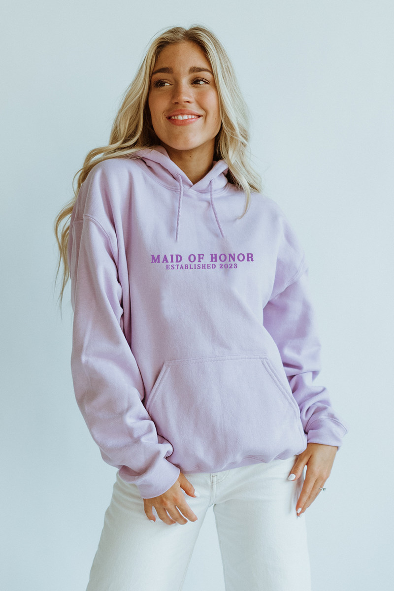 Custom Purple Wedding hoodie