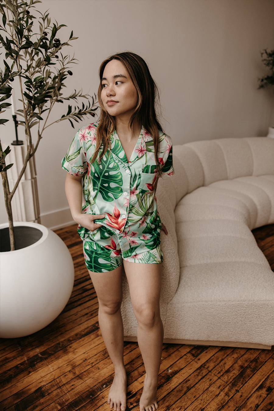 Custom Mint Tropical Pajamas