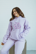 What's the Best that Could Happen? hoodie - Lilac