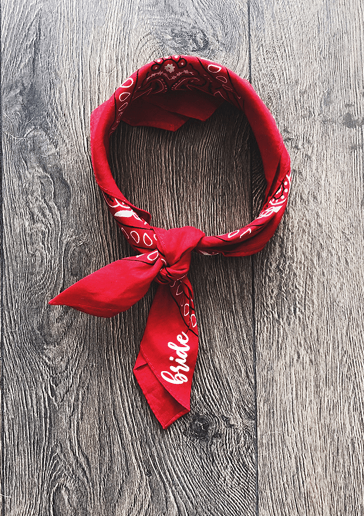Custom bandana - red.