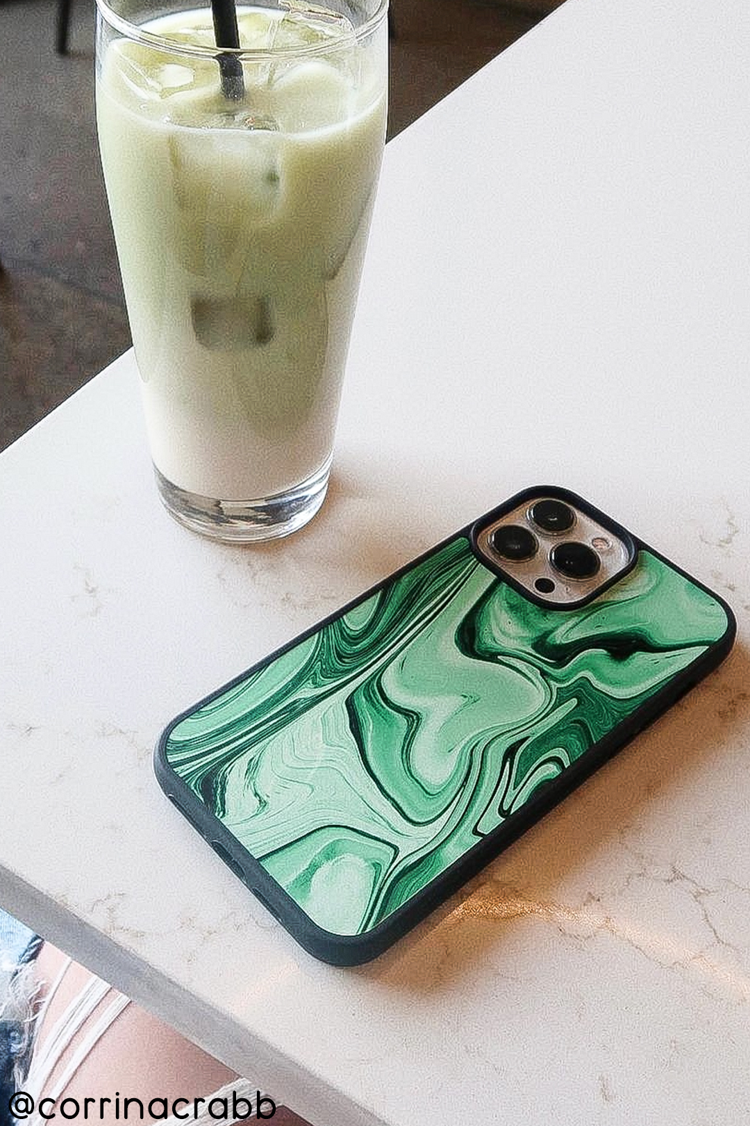 Green Marble iPhone case