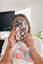 Custom Brown Checkered iPhone case