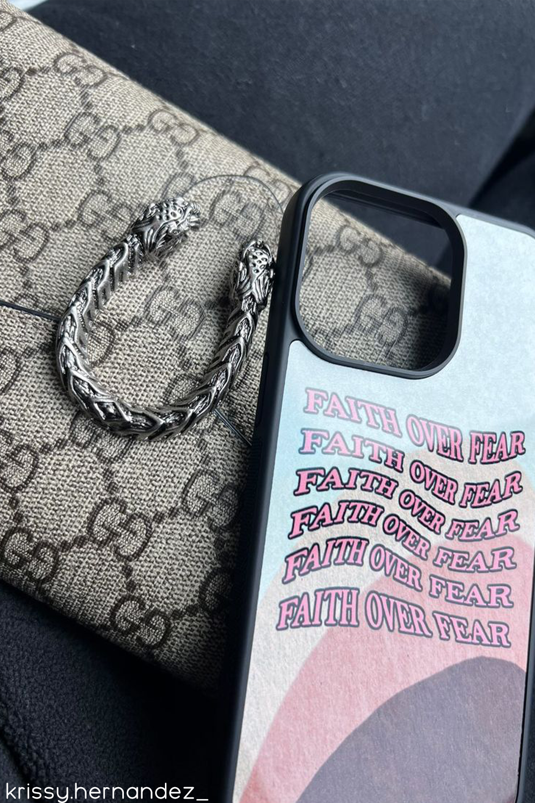 Faith over Fear iPhone case