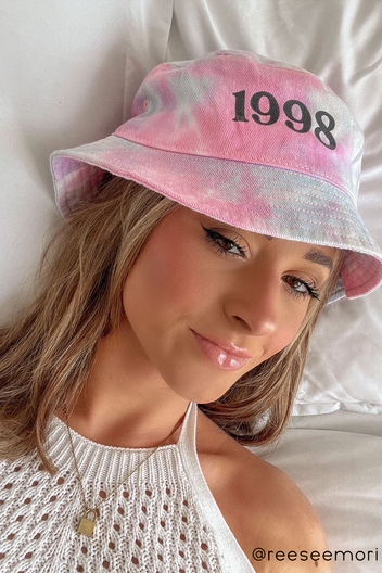Custom Pink Bucket hat – Spikes and Seams
