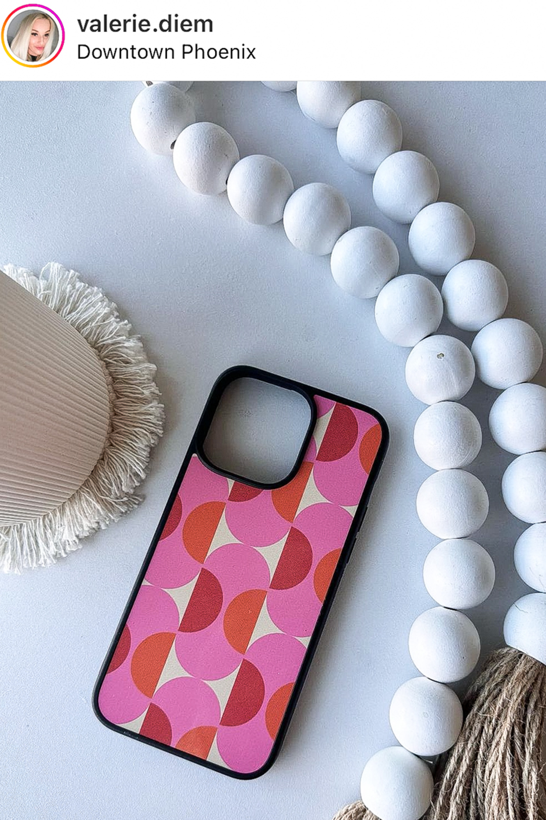Pink Retro iPhone Case